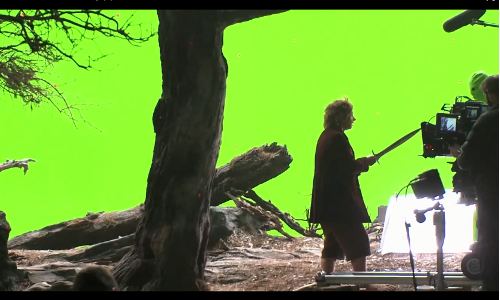 green screen Bilbo